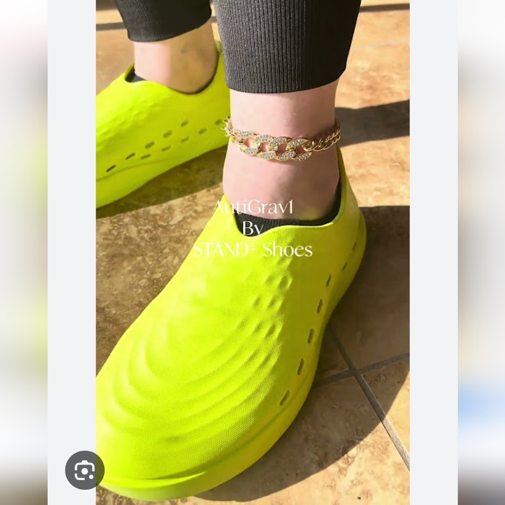 Stand+ AntiGrav1 Lime Green Women's Slip-On Shoes. Size/ W7.5, M5.5 - Picture 3 of 16